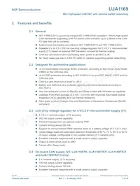 UJA1169TK/X/FZ數據表 頁面 2