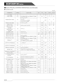 XC9136N50CDR-G Datasheet Page 8