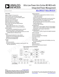 ADUCM3029BCPZ-R7 Datenblatt Cover