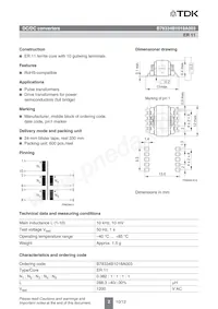 B78334B1018A003 Datasheet Pagina 2