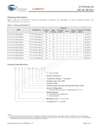 CYTT21403-56LQI44T Datasheet Pagina 2