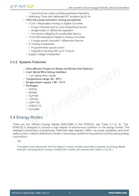 EFM32G30F128-QFN64T Datasheet Pagina 7