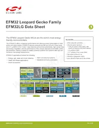 EFM32LG332F128-QFP64 Datenblatt Cover
