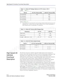 EP1SGX10CF672C7GA Datasheet Page 6