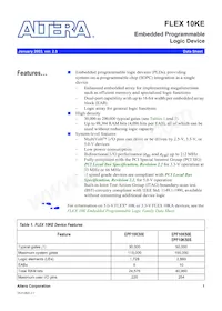 EPF10K50STC144-3數據表 封面