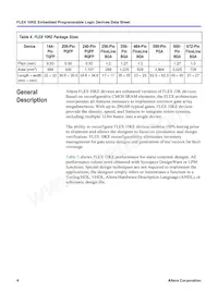 EPF10K50STC144-3 Datasheet Pagina 4