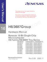 HD64F3687GFZKV數據表 頁面 3