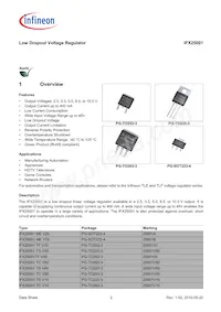 IFX25001TFV33ATMA1 Datasheet Pagina 2