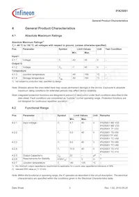 IFX25001TFV33ATMA1 Datasheet Pagina 5