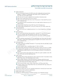 LPC1114FN28/102 Datasheet Pagina 2