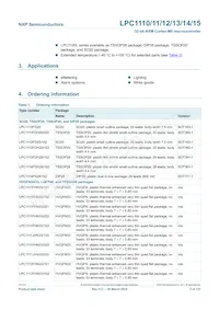 LPC1114FN28/102 Datasheet Pagina 3