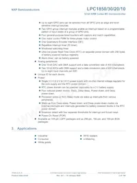 LPC1820FBD144 Datasheet Pagina 3