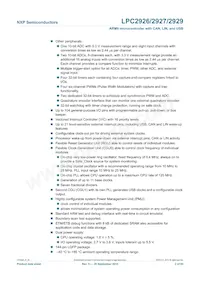 LPC2927FBD144 Datenblatt Seite 2