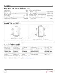 LT3013BEDE Datasheet Pagina 2