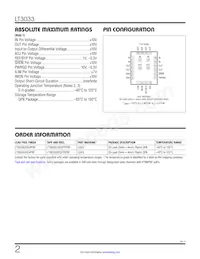 LT3033IUDC#TRPBF Datenblatt Seite 2