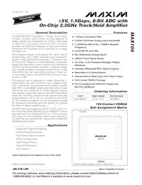 MAX108CHC-D Datenblatt Cover