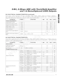 MAX109EHF-D Datasheet Page 5