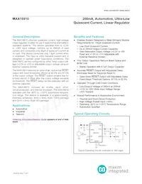 MAX16910DATA9+ Datasheet Copertura