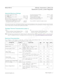 MAX16910DATA9+ Datasheet Pagina 3