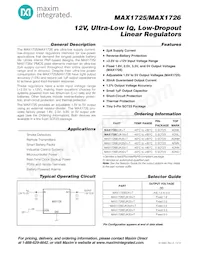 MAX1726EUK18+TG077數據表 封面