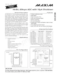 MAX195BCWE+TG035 Datasheet Copertura