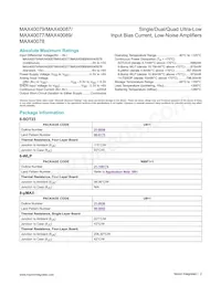 MAX40087AUT+ Datasheet Pagina 2