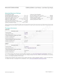 MAX40088AUT+ Datasheet Pagina 2