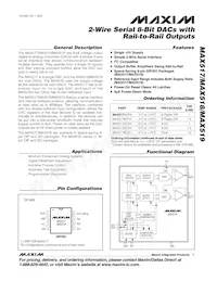 MAX518BESA+TG002 Datasheet Cover