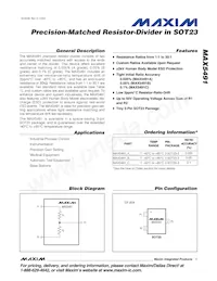 MAX5491SA03200+T Datenblatt Cover