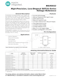 MAX6033CAUT50#G16 Datenblatt Cover