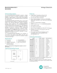 MAX6808SA46+ Datenblatt Cover