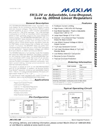 MAX884CPA+ Datenblatt Cover