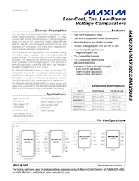 MAX9201ESE+G05 Datasheet Cover