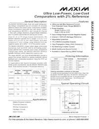 MAX934ESE+TG002 Datasheet Copertura