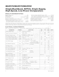 MAX998C/D-W Datasheet Page 2