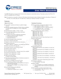 MB91F526LWEPMC-GSK5E2 Datenblatt Cover