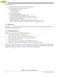 MC68HC11E1VFNE3 Datasheet Page 14