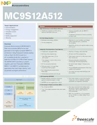 MC9S12A512CPVER Datenblatt Cover