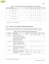 MKL16Z128VFT4R數據表 頁面 9