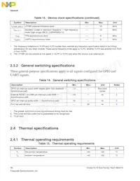 MKL16Z128VFT4R Datenblatt Seite 16