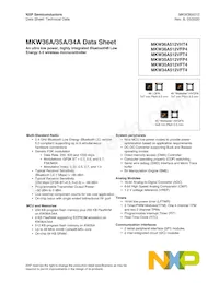 MKW36A512VFP4 Datasheet Cover