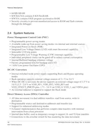 MKW36A512VFP4 Datasheet Pagina 10