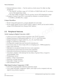 MKW36A512VFP4 Datasheet Page 12