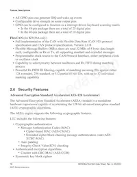 MKW36A512VFP4 Datasheet Page 16