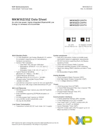 MKW36Z512VHT4 Datasheet Copertura