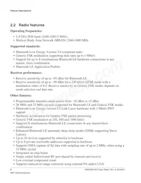 MKW36Z512VHT4 Datasheet Pagina 6