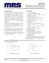 MP2019GN Datasheet Copertura