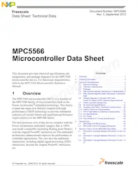 MPC5566MZP144 Datenblatt Cover