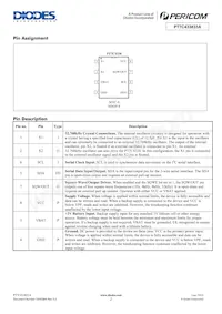 PT7C433833AUEX Datasheet Pagina 2