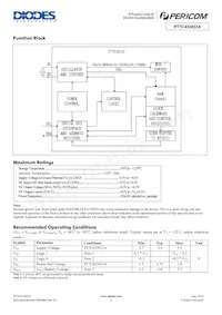 PT7C433833AUEX Datasheet Pagina 3